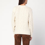 ISABEL MARANT Étoile Écru mohair-blend sweater