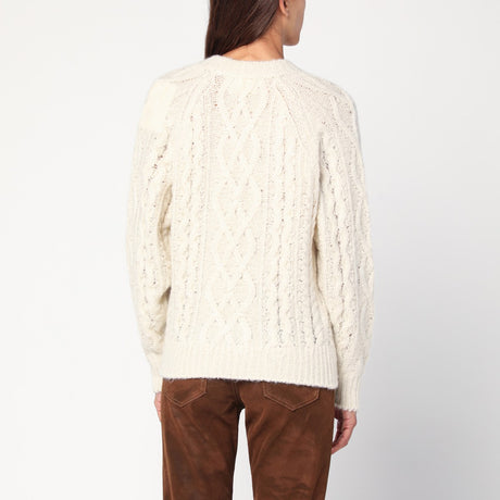ISABEL MARANT Étoile Écru mohair-blend sweater
