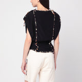 ISABEL MARANT Top Zohra black in cotton