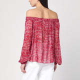 ISABEL MARANT Étoile Top red Vutti with print