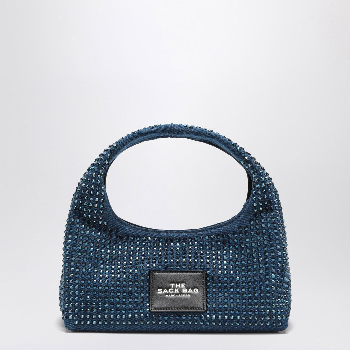 Marc Jacobs Borsa The Mini Sack in denim with rhinestones