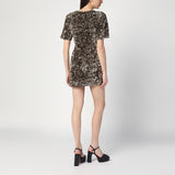 Marc Jacobs Gold mini dress with sequins