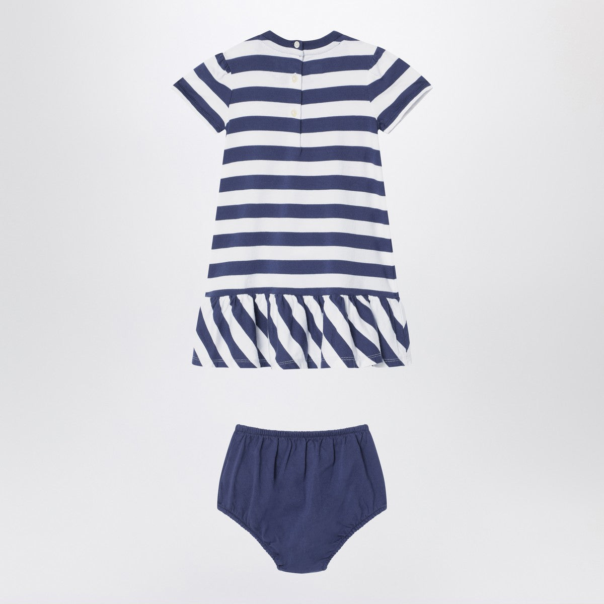 Polo Ralph Lauren Polo Bear striped set white/navy blue
