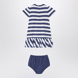 Polo Ralph Lauren Polo Bear striped set white/navy blue