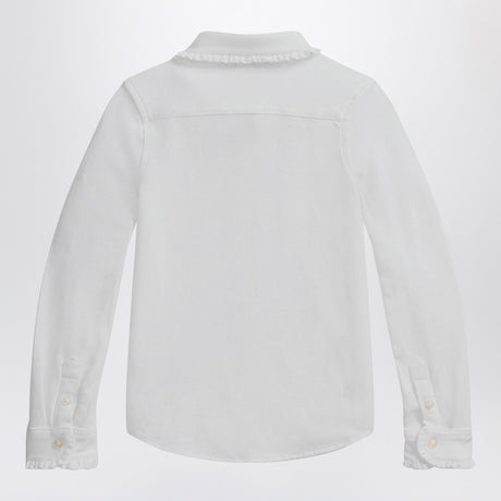 Polo Ralph Lauren White Oxford shirt with ruffles