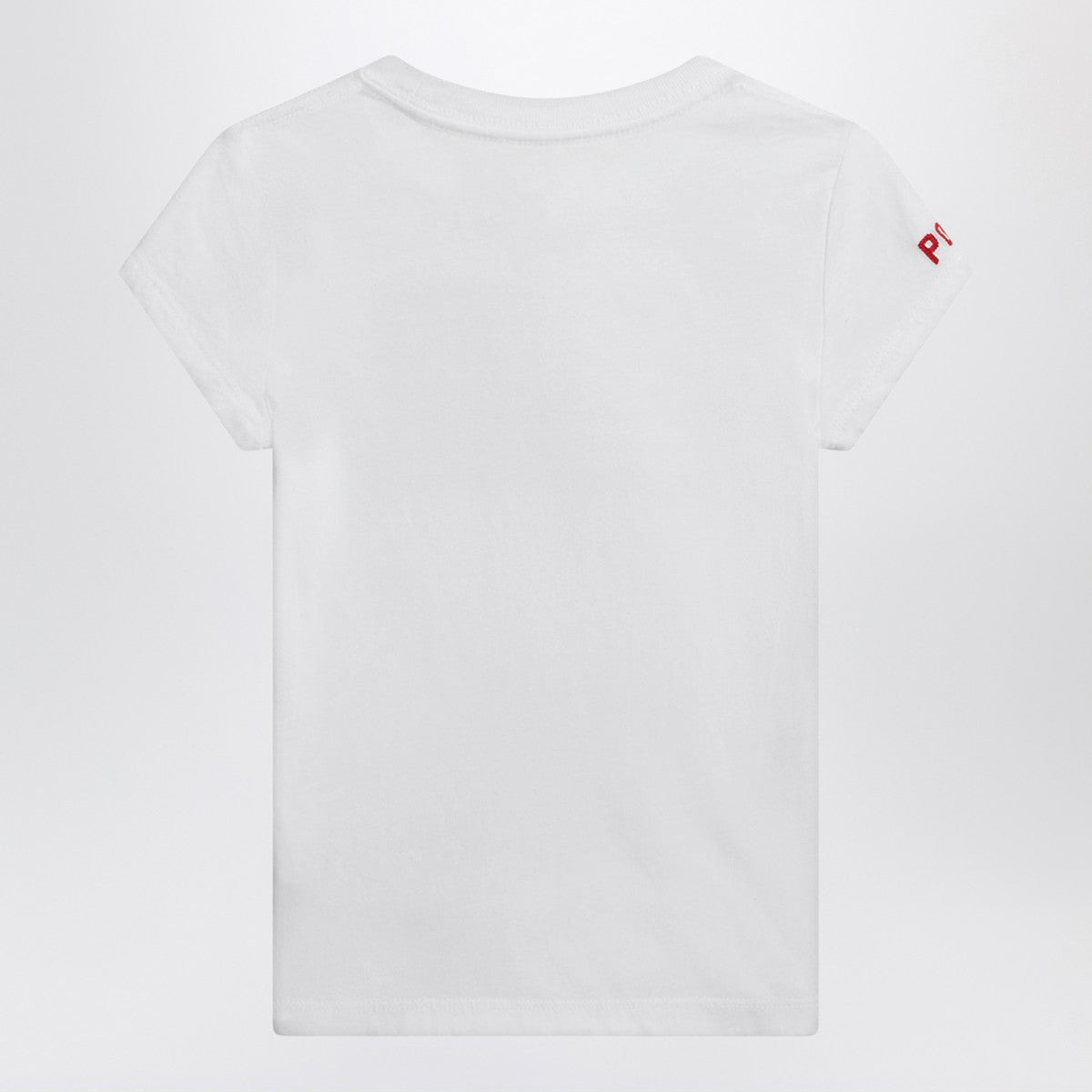 Polo Ralph Lauren white jersey T-shirt with flag