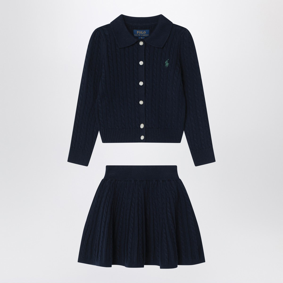 Polo Ralph Lauren Two-piece navy blue cotton suit