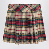 Polo Ralph Lauren Cream/red cotton twill tartan skirt