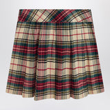 Polo Ralph Lauren Cream/red cotton twill tartan skirt