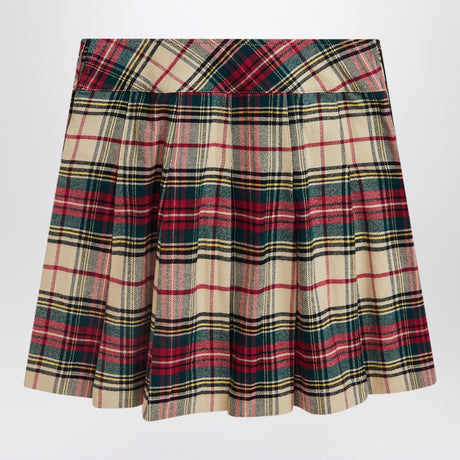 Polo Ralph Lauren Cream/red cotton twill tartan skirt