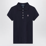 Polo Ralph Lauren Navy blue cotton polo shirt with embroidered logo