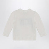 Polo Ralph Lauren White cotton jumper with flag inlay