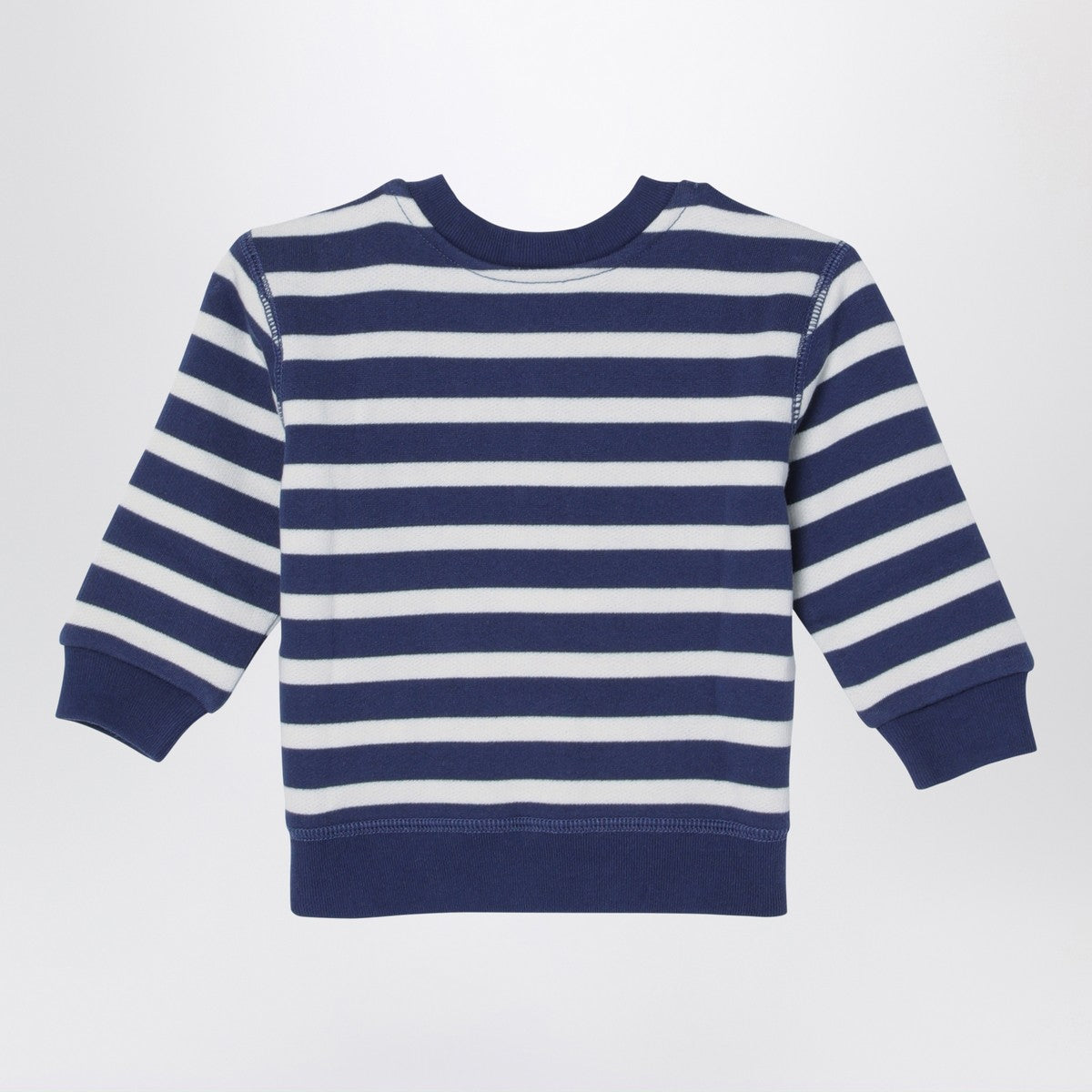 Polo Ralph Lauren White/navy blue striped sweatshirt with print