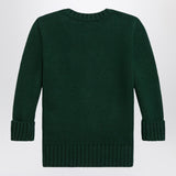 Polo Ralph Lauren Moss green cotton Polo Bear sweater