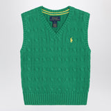 Polo Ralph Lauren Green cable-knit cotton vest