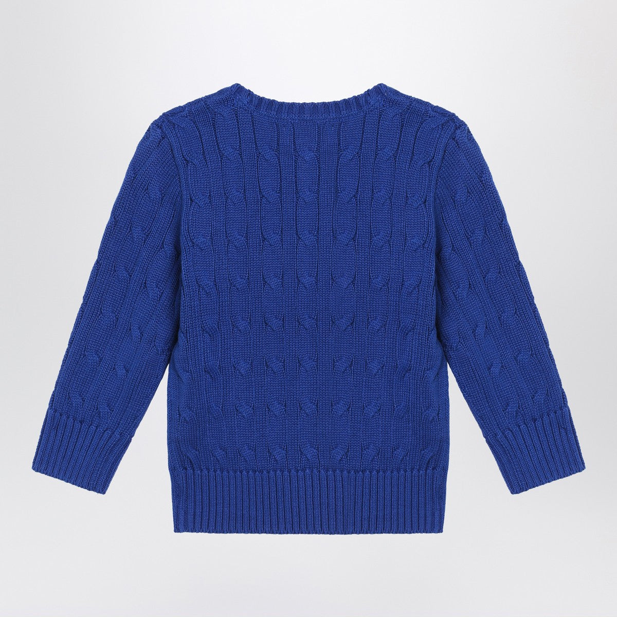 Polo Ralph Lauren Bright blue cable-knit crewneck sweater
