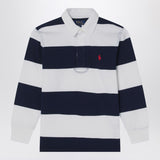 Polo Ralph Lauren White/navy blue striped polo