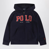 Polo Ralph Lauren Navy blue zip hoodie with logo