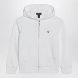 Polo Ralph Lauren White zip-up sweatshirt in cotton blend