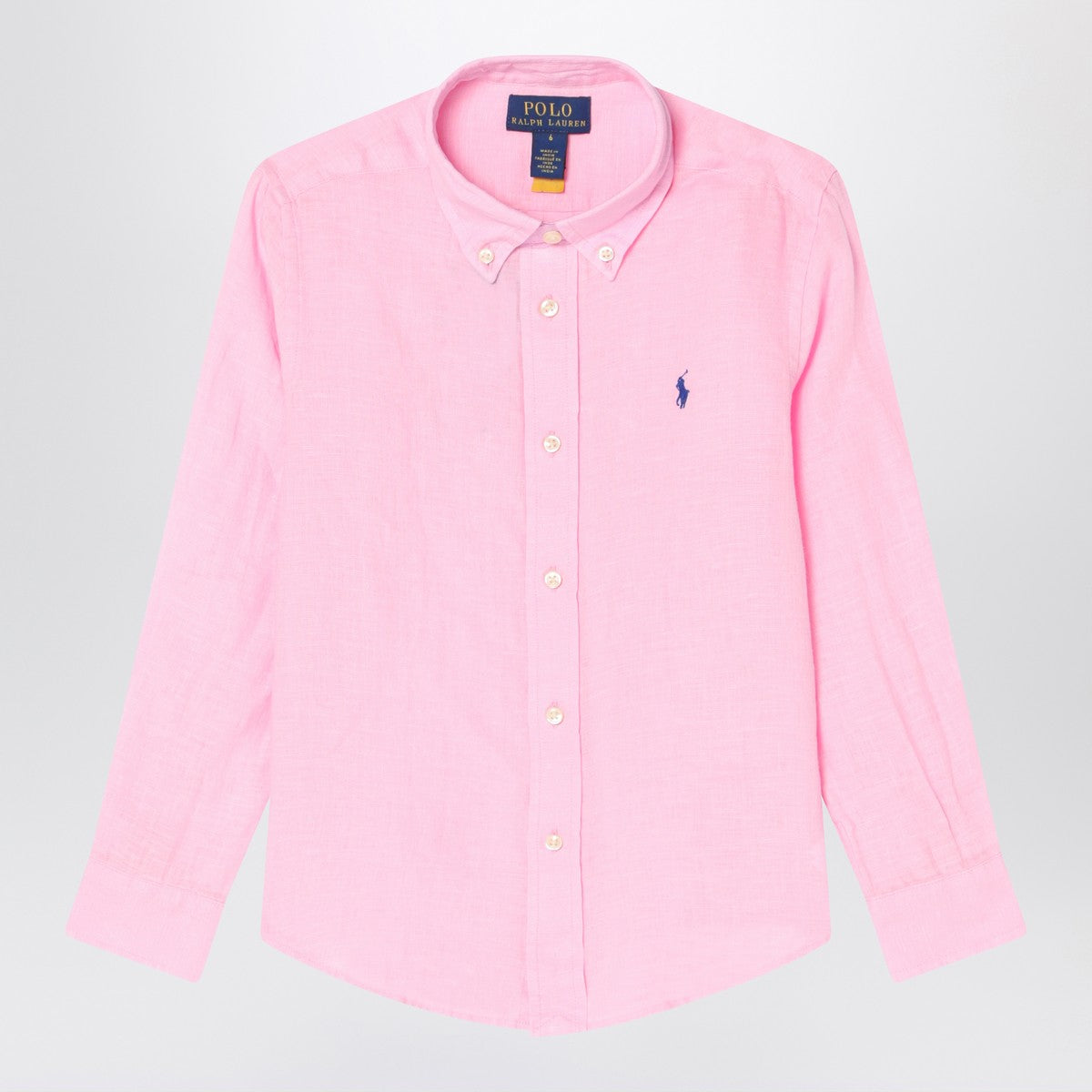 Polo Ralph Lauren Pink linen button-down shirt