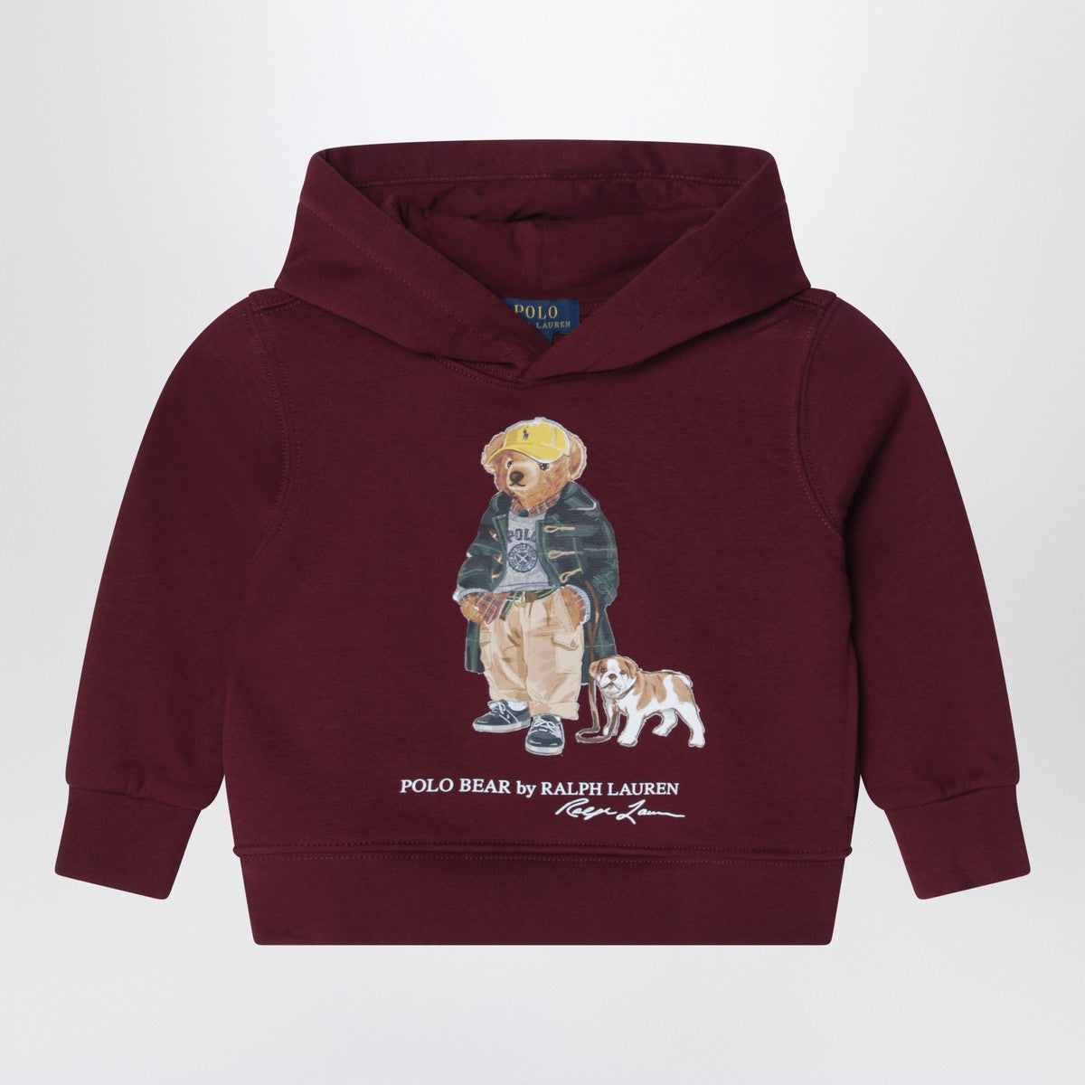 Polo Ralph Lauren Bordeaux cotton Polo Bear sweatshirt