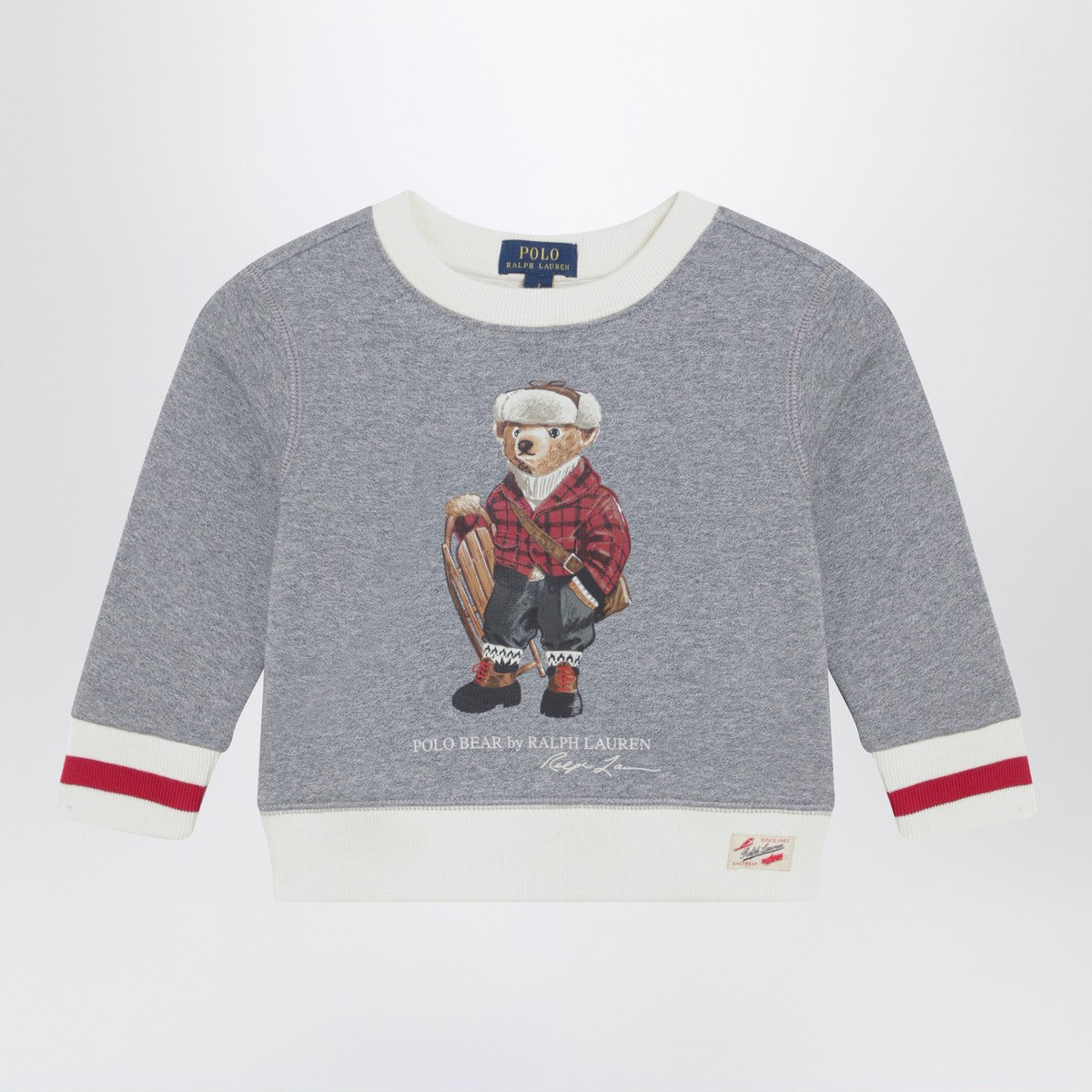 Polo Ralph Lauren Polo Bear sweatshirt in grey/ivory