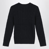 Polo Ralph Lauren Black cable-knit crewneck sweater