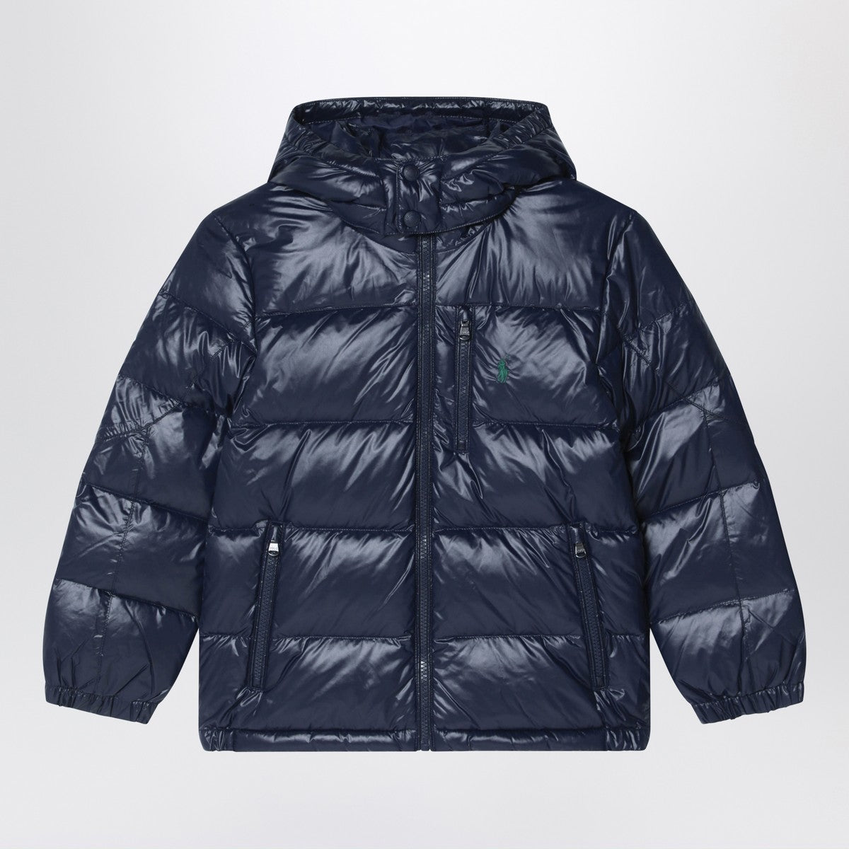 Polo Ralph Lauren Glossy navy blue zip-up jacket