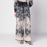 ZIMMERMANN Cream Rhiannon trousers with fantasy print