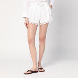 FARM Rio White linen shorts