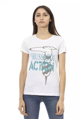 Trussardi Action White Cotton T-Shirt