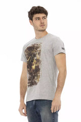 Trussardi Action Gray Cotton Men's T-Shirt