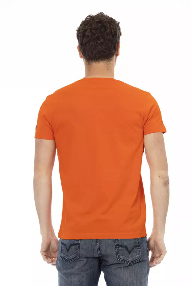 Trussardi Action Orange Cotton Men's T-Shirt