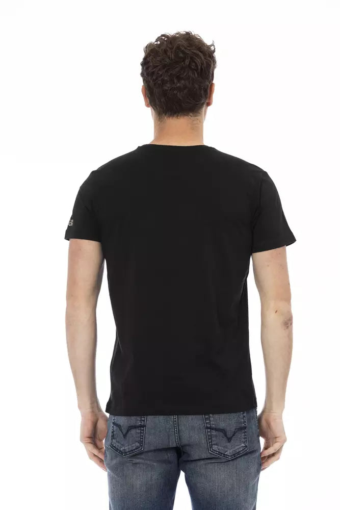 Trussardi Action Black Cotton Men's T-Shirt