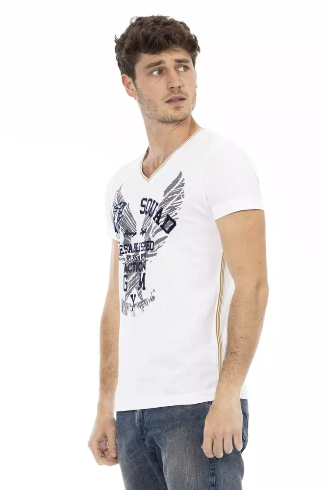 Trussardi Action White Cotton Men's T-Shirt