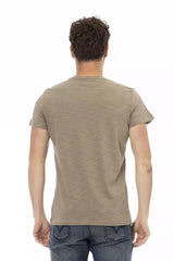 Trussardi Action "Green Cotton Men T-Shirt"