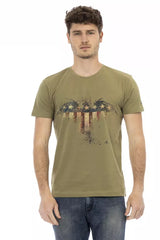 Trussardi Action Green Cotton Men's T-Shirt