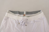 John Galliano White Cotton Logo Mens Jogger Pants