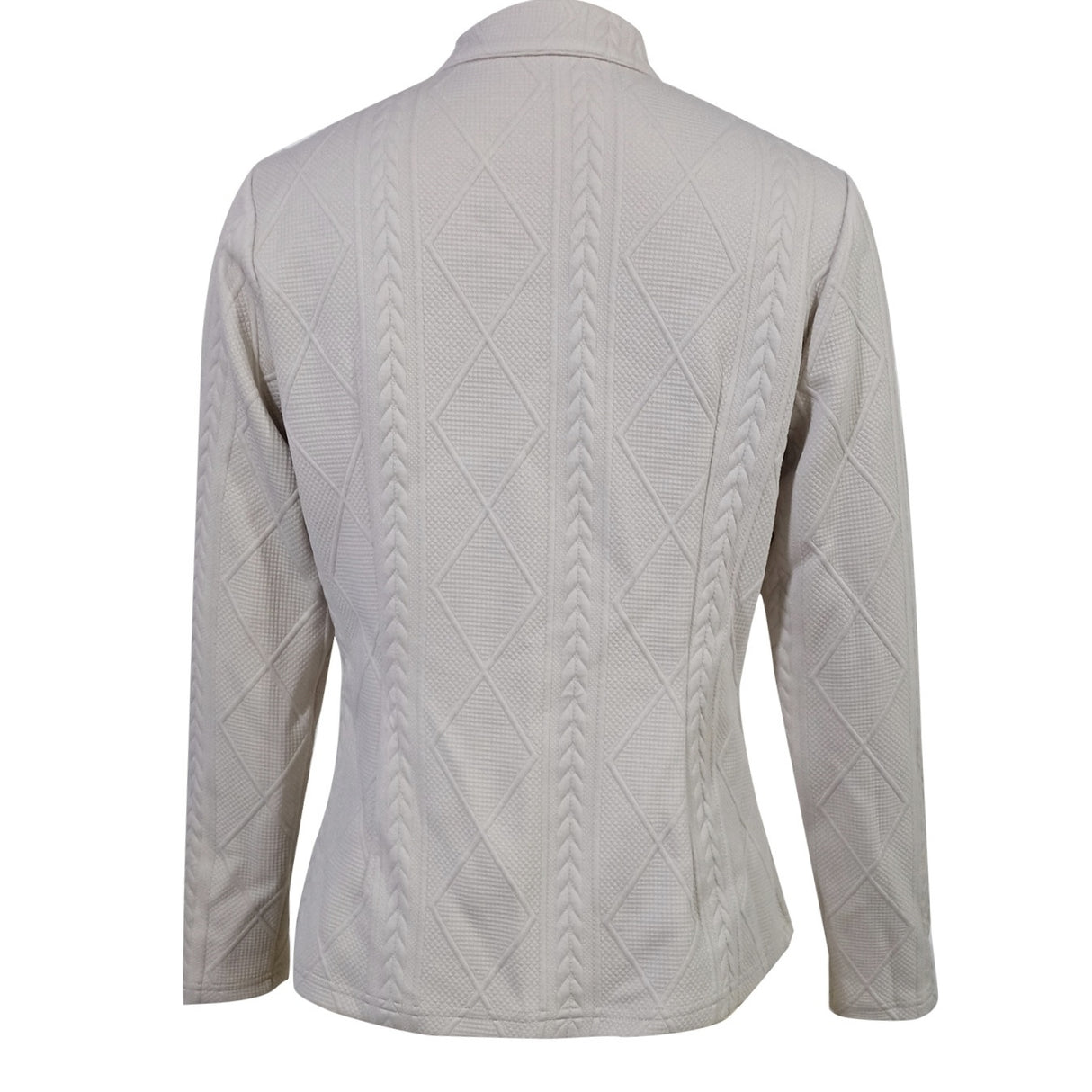 Ladies' Solid Color Autumn And Winter Elegant Casual Jacket Button Jacket