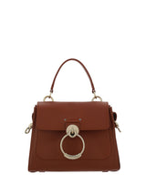 Chloé Brown Calf Leather Tess Handbag