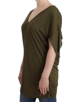 John Galliano Green shortsleeved blouse top