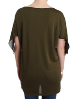 John Galliano Green shortsleeved blouse top