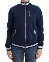 John Galliano Blue zip cotton cardigan