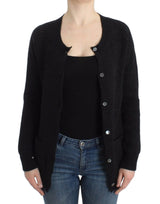 John Galliano Black wool cardigan