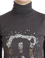 John Galliano Brown turtleneck cotton sweater