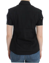 John Galliano Black cotton shirt top