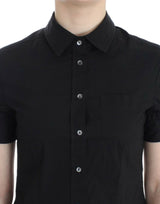 John Galliano Black cotton shirt top