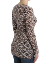 Cavalli Brown longsleeved lace top