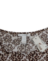 Cavalli Brown longsleeved lace top