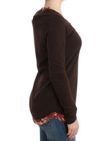 Cavalli Brown crewneck sweater